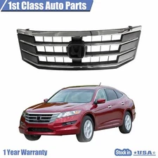 Front Chrome Bumper Mesh Grille For 2010 2011 2012 Honda Crosstour