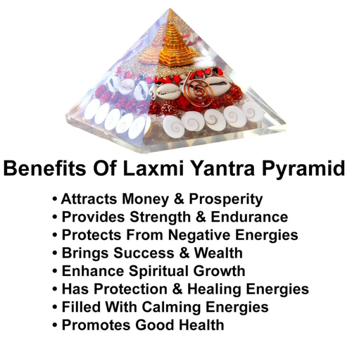 Shri Shree Yantra Pyramid Shri Laxmi Lakshmi Yantra Gomti Chakra Laxmi Pyramid - Picture 15 of 19