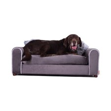 Moots Furry Pet Sofa Lounge, Charcoal, Large