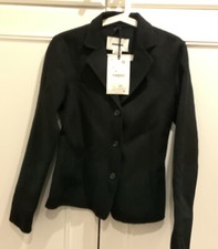 Zara Narciso Rodriguez Black 100% Wool Jacket Size Xl Bnwt  Rrp £189
