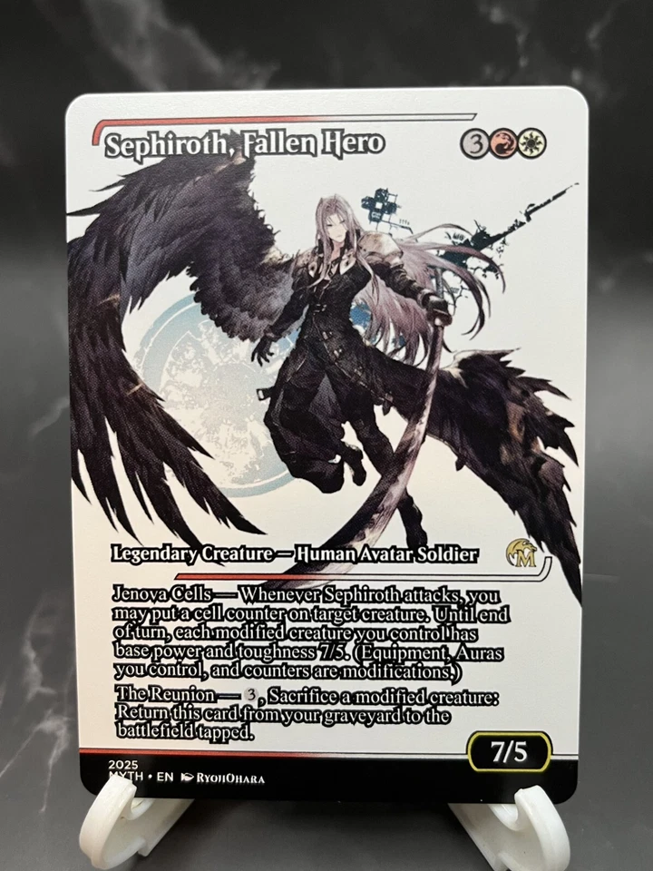 Sephiroth, Fallen Hero Japanese Showcase Custom Altered Art Playtest Proxy Card - Image 2 of 4