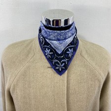 Vintage Kansai Handkerchief Neckerchief Bandana Pocket Square Gift Floral