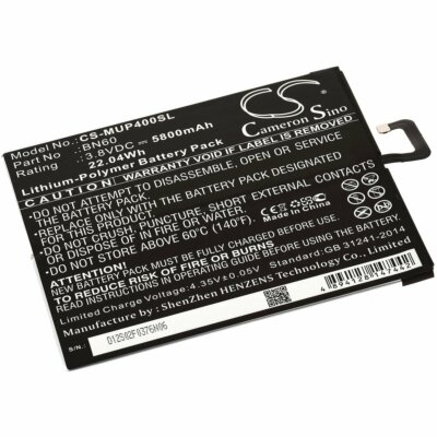Akku für Tablet Xiaomi Mi Pad 4 WiFi 3,8V 5800mAh/22,0Wh Li-Polymer Schwarz