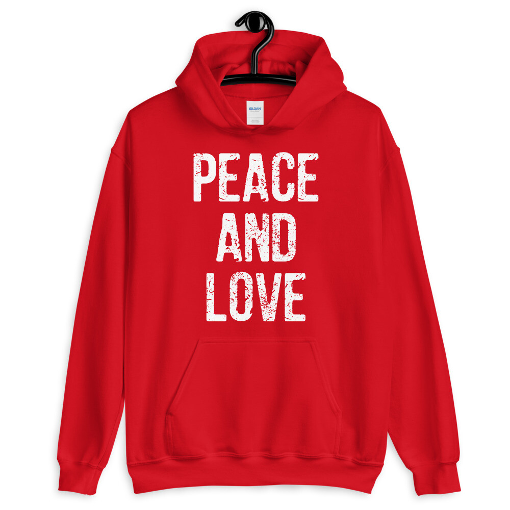 PEACE AND LOVE Hoodie - Many Colors Available | eBay