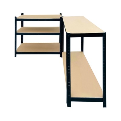 150-200cm Heavy Duty Garage Shelving 5 Tier Racking Storage Shelf Adjustable