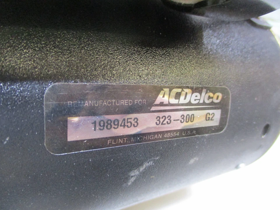 Motor De Arranque ACDelco Remanufacturado 323-1470 Foto 4 de 4