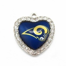 Los Angeles Rams heart charm