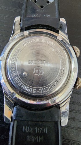 1950s Seth Thomas Alarm Wrist Watch Rare AS 1475 17J Working NOS Crystal Band - Imagen 7 de 8