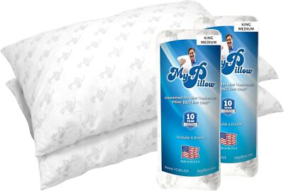 MyPillow Classic Series Bed Pillow King,Medium [Set of 2] Comfort Soft Durable