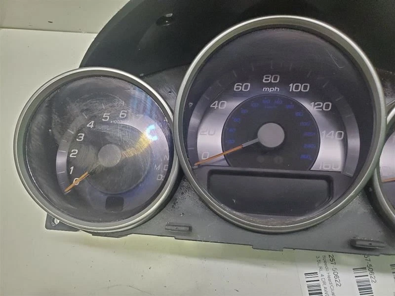 2006-2008, Acura RL, Speedometer Cluster KPH, 3,5 L, AWD, PN: 78120-SJA-A41 Foto 3 de 4
