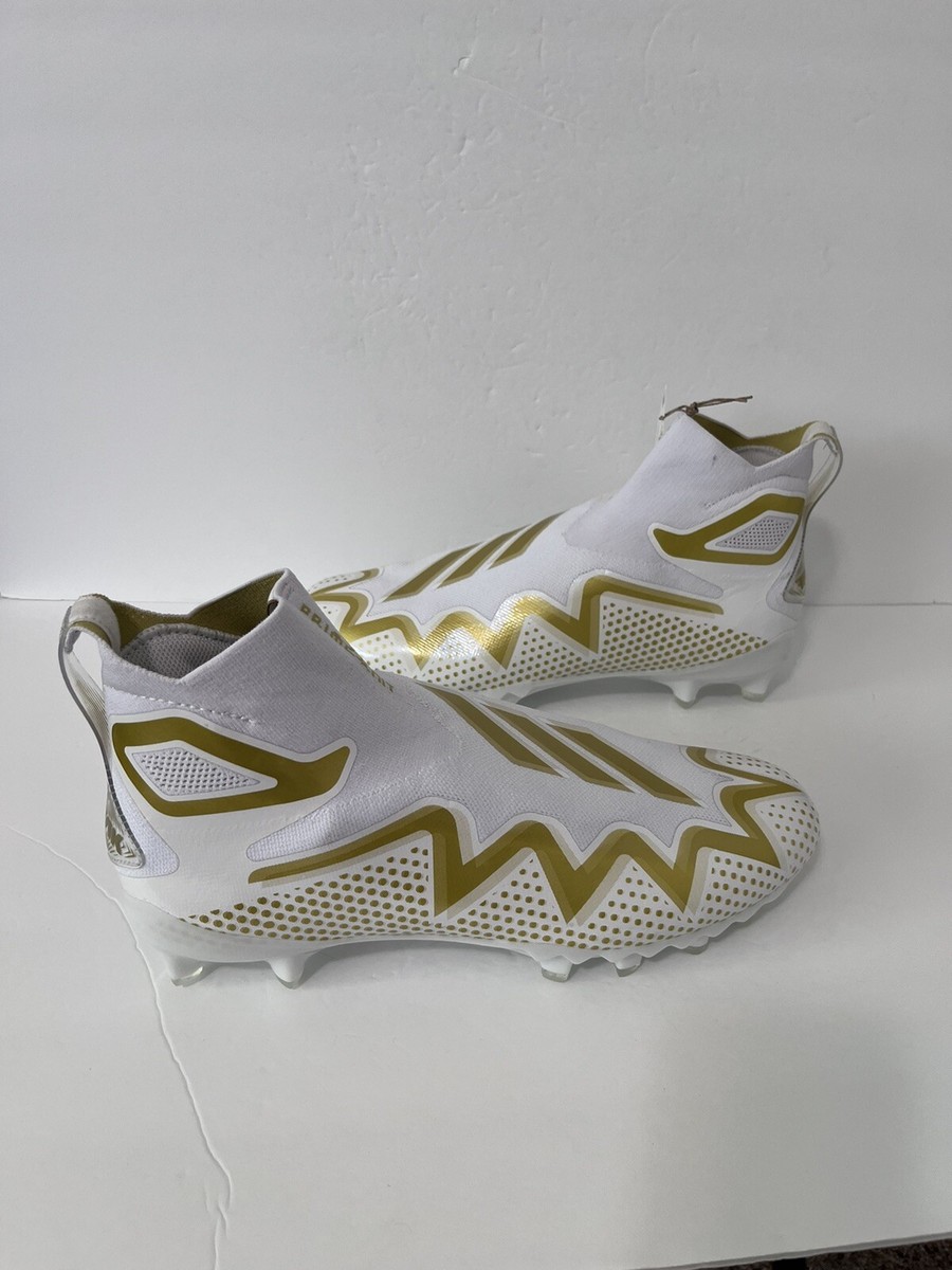 Size 12 - Adidas Freak Ultra 22 White Gold Metallic Football  display picture 3