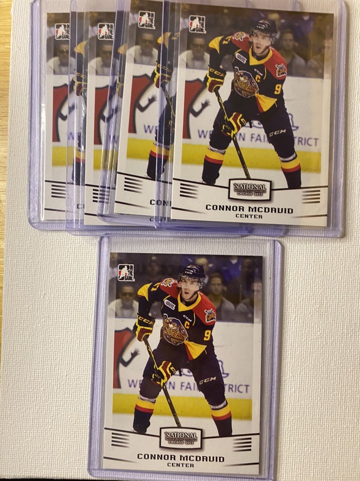 2015 Connor McDavid Leaf ITG Rookie Draft Card #1 – Wearing CHL Jersey – PSA Gem Mint 10