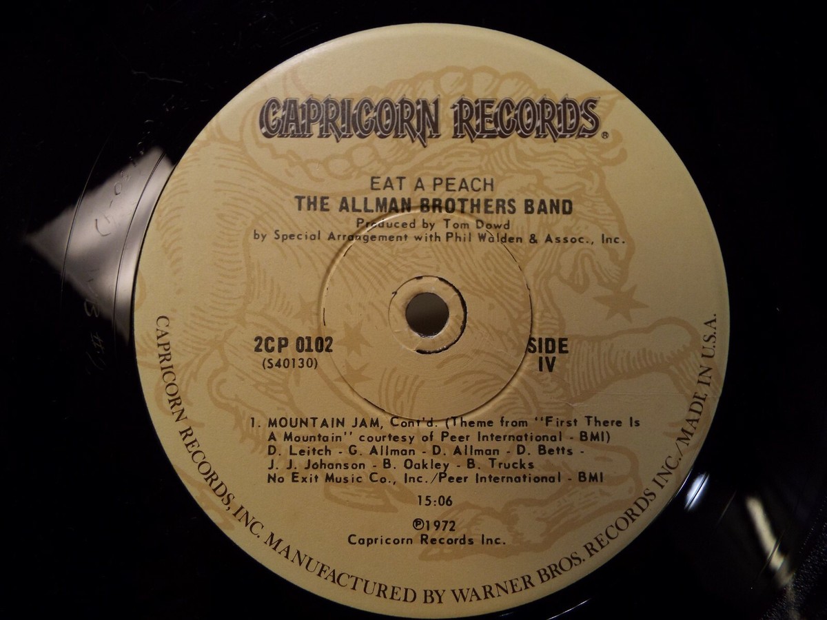 THE ALLMAN BROTHERS BAND EAT A PEACH 2XLP VINYL ALBUM | eBay