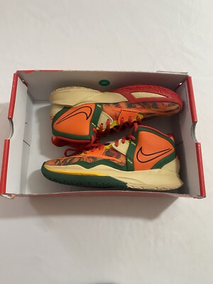 New Mens Size 8 Orange Nike Kyrie Infinity Basketball Shoes DO9614 800