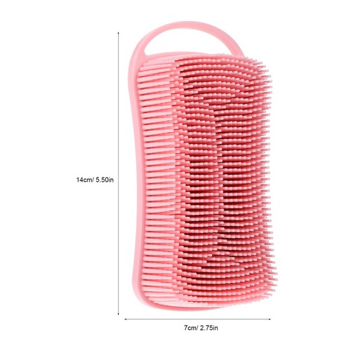 2 Pcs Silicone Shower Brush Man Back Exfoliator Body Bath Scrubbers Soft for - Bild 4 von 11