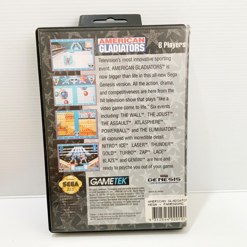 American Gladiators + Box & Manual - Sega Genesis - Tested & Working - Free Post - Picture 2 of 5