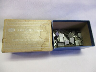 Markwell L3 Tackers 5,000 Staples Box New York NY Vintage Prop Decor Desktop