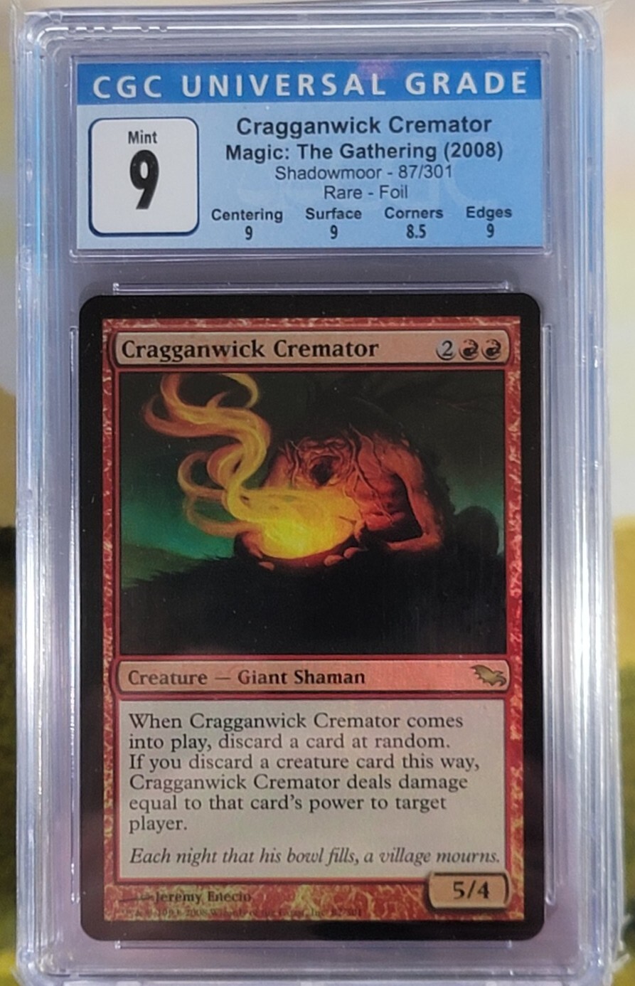 Cragganwick Cremator  FOIL - shadowmoor- CGC 9 - MINT GRADED - Magic the Gatheri