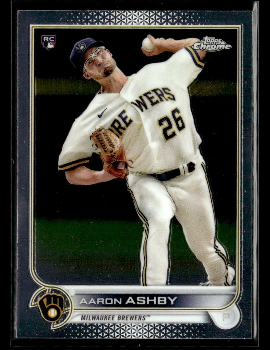 Aaron Ashby 2022 Topps Chrome #80 Rookie Milwaukee Brewers