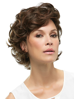 TOP CROWN Topper by JON RENAU, *ALL COLORS!* Short Curly Hairpiece, NEW