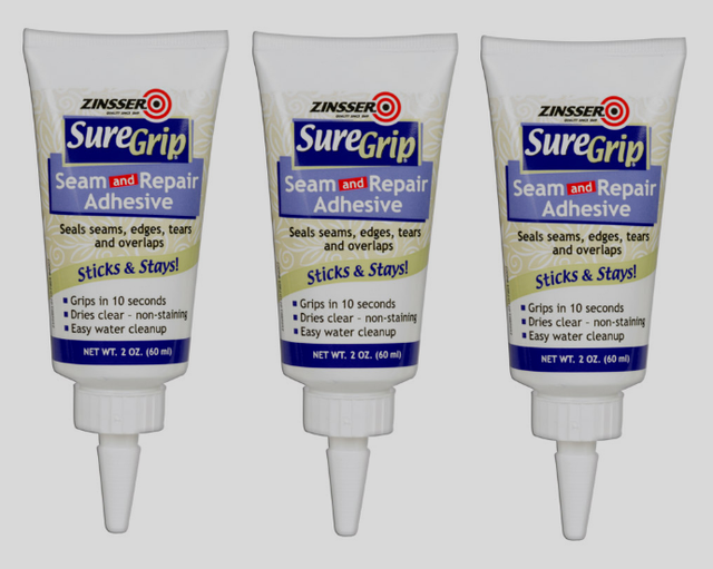 3 Zinsser SureGrip WALLPAPER SEAM & REPAIR ADHESIVE Glue Peeling Tears