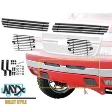 Fits 03-06 Chevy Silverado 1500/2500 Billet Grille Chrome Bumper Grill Combo