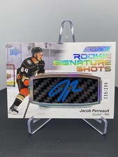 2022-23 Upper Deck Engrained Signature Shots -Jacob Perreault RC AUTO /299 Ducks