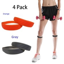 set of 4 Non-slip patellar tendon Straps--Silicone Sport/Knee Pain Relief Bands