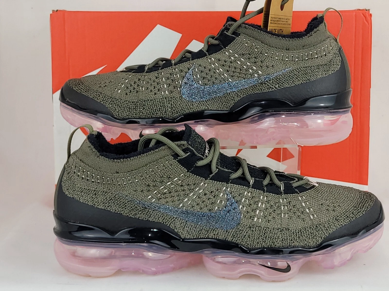 ?NUOVE Nike Air VaporMax 2023 Flyknit Medium Olive DV1678 200 Uomo Taglia 8 Donna 9