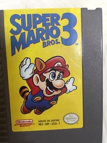 Super Mario Bros 3 NES Nintendo Entertainment System Game Cartridge Classic 80s