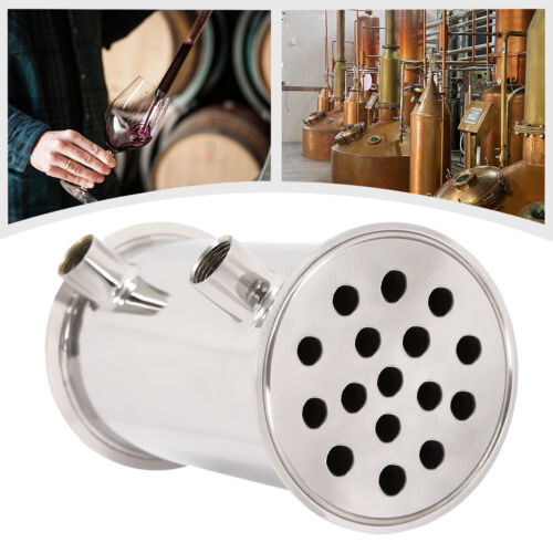 OD 4" Dephlegmator Reflux Condenser 16 Tubes For Moonshine Distillation Column - Picture 6 of 14