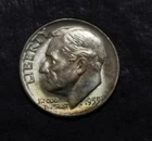 1955 Roosevelt  Dime Gem BU Attractive Tone  Lot 574