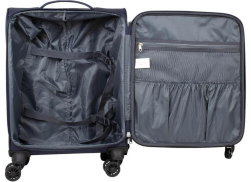 Nylon Weichgepäck Koffer Trolley aufrecht rollbar Dehnfalte Adlum Blau Gr. L - Bild 6 von 6