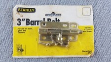 Stanley 3" Barrel Bolt satin Brass 75-7931 CD1078 Made in USA New in Box