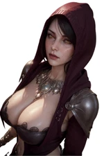 Morrigan Dragon Age Waifu Weatherproof Anime Sticker 6" Car Decal