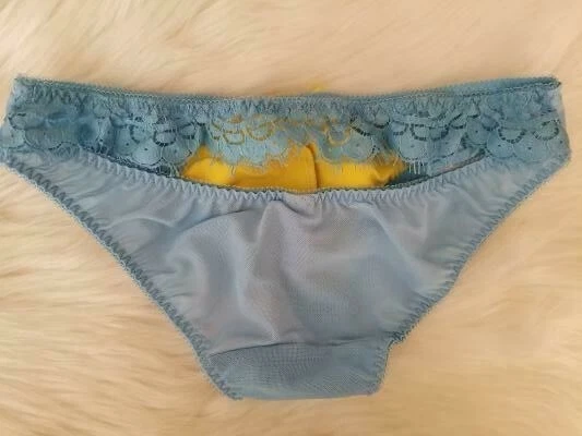 AGENTE PROVOCATEUR SELENA BRAGUITA AZUL/AMARILLO AP TALLA 1 EE. UU. TALLA 2 NUEVA CON ETIQUETAS Foto 3 de 4