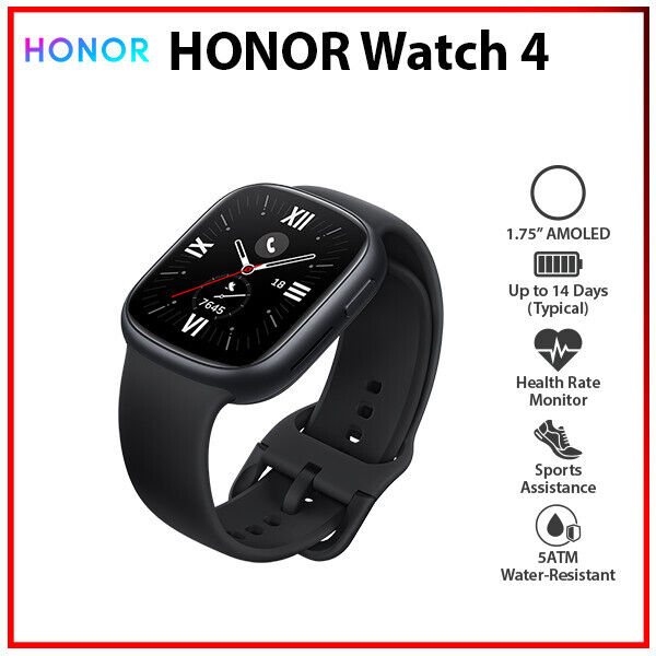 NEW HONOR Watch 4 BLACK 1.75 NEW HONOR Watch 4 BLACK 1.75