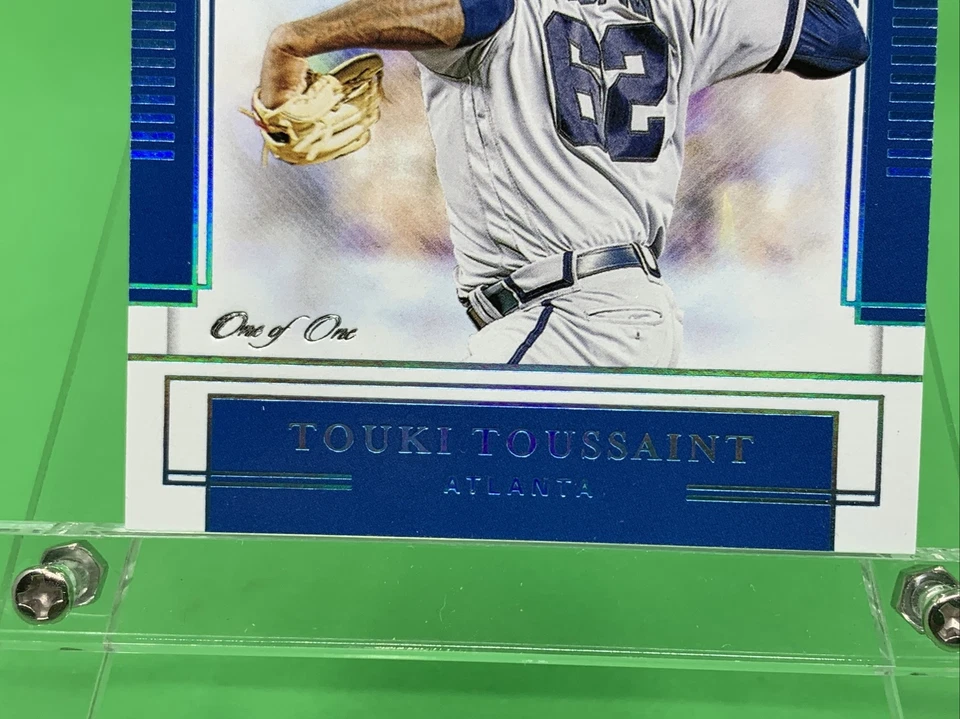 2020 National Treasures Signatures One of One Touki Toussaint Braves Autograph - Image 2 of 4