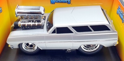 3台セットMUSCLE MACHINES 65CHEVELLE WAGON MUSCLE MACHINES