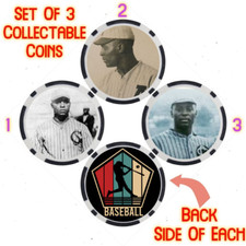 OSCAR CHARLESTON - LEGENDARY BASEBALL PLAYER - COLLECTABLE COIN SET
