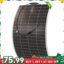 200W Mono Flexible Solar Panel 12V Power Charge Camping Home RV Battery Higher