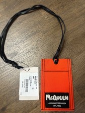 Alexander McQueen Card Case Pass Nylon New with Tags in Red