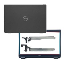 LCD Back Cover  Bezel  Hinges For Dell Latitude 3510 E3510 8XVW9 08XVW9 Black