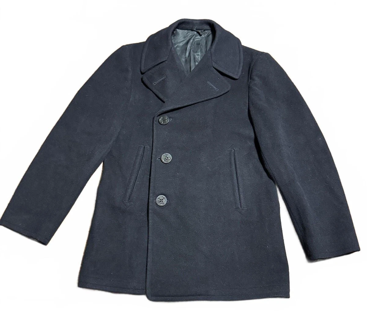 vintage navy pea coat products for sale | eBay