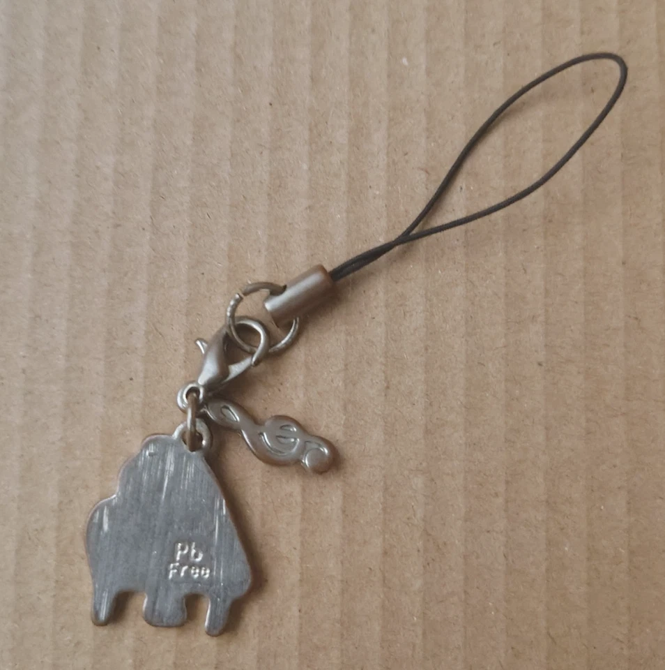 Llavero con correa de teléfono para piano de cola y clave de agudos músico regalo Foto 2 de 2