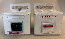 Vintage Tin Litho Toy Kitchen Stove  Sink Dollhouse Wolverine 