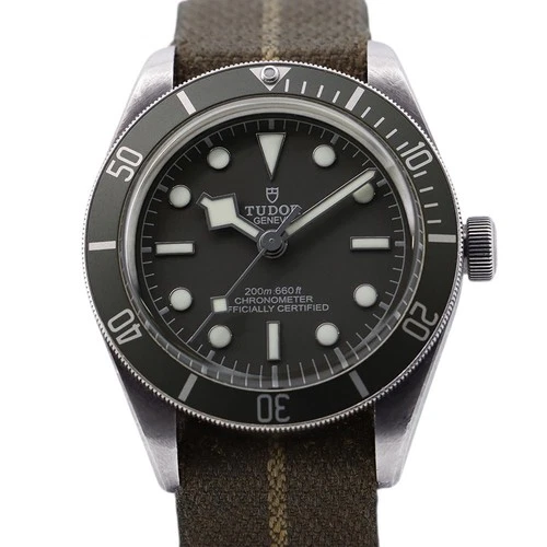 TUDOR Black Bay 58 39mm SV925/Fabric Taupe Grey Dial 79010SG