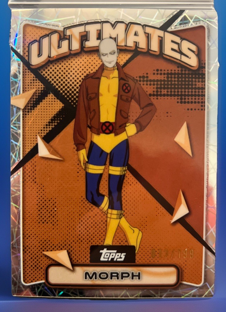 2025 Topps Finest X-Men ‘97 Ultimates Morph 12/199 Laser Refractor Common #16