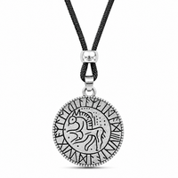 Sleipnir Pferd AnhäNger Odin Nordisch Wikinger Rune Brakteat Halskette Talisman