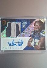 2016 Panini Unparalleled 09/10⚡SEAHAWKS  RPS Rookie Auto Jersey Alex Collins